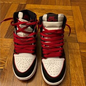 Nike Air Athletic Shoes - Red, Black, White